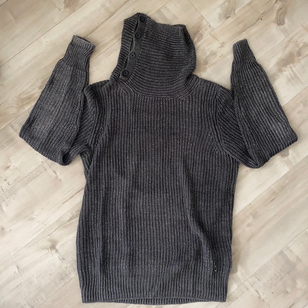 All Saints Men’s Cowl/ Turtle neck sweater